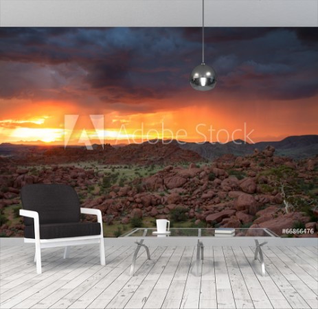 Bild på Sunset in the wet season Damaraland